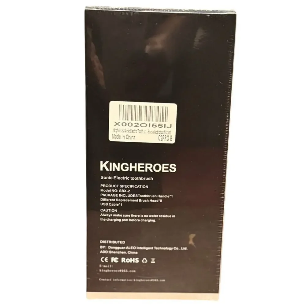 Kingheroes C2 Pro Sonic Electric Toothbrush Rechargeable 4 Modes Timer New